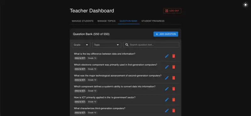 IntelliQuiz screenshot